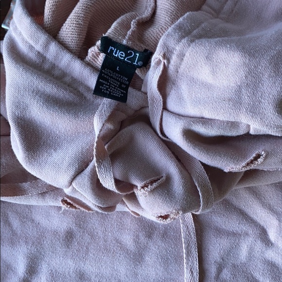 cropped pink hoodie - Picture 4 of 5